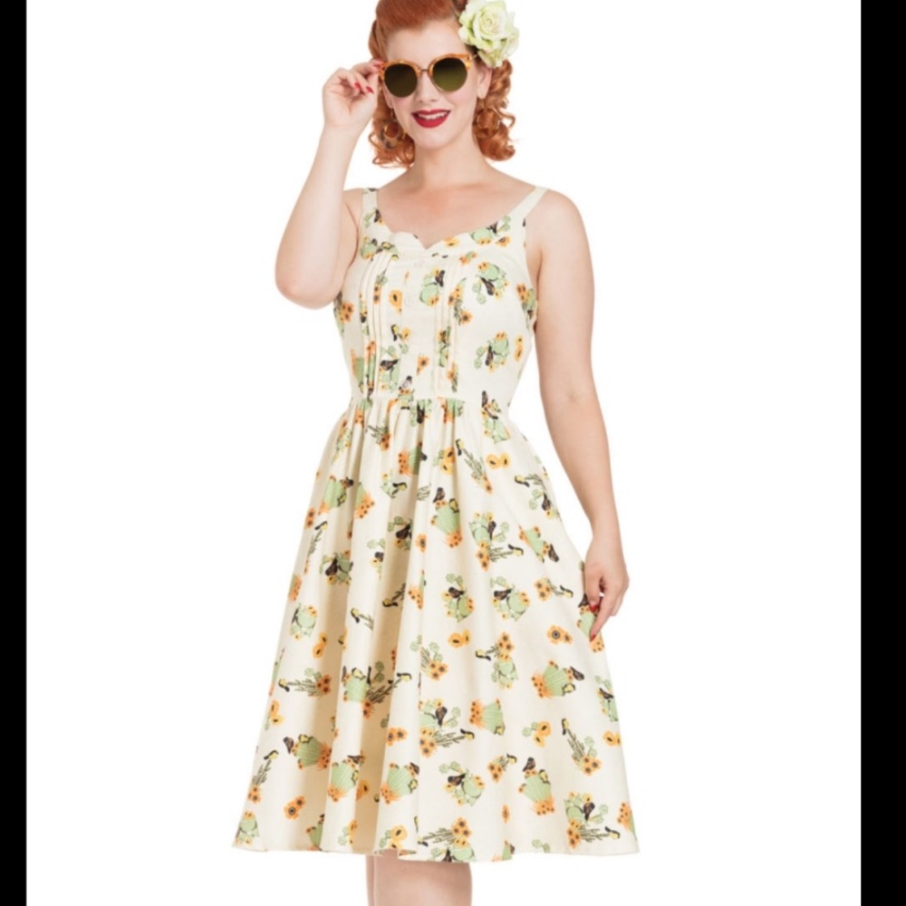 Voodoo Vixen Vintage Maria Cactus Dress Size Small - Picture 2 of 7